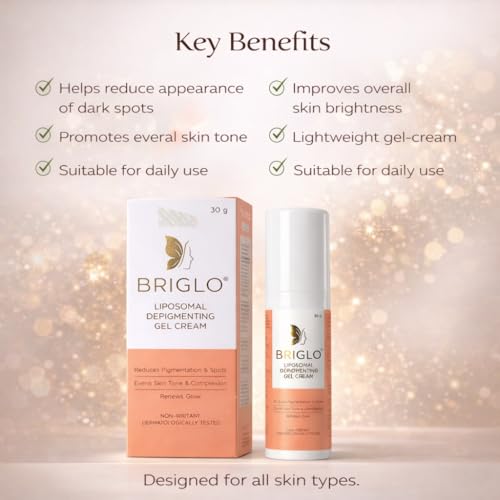 Image of Liposomal Depigmenting Gel Cream 30g | Reduces Dark Spots & Pigmentation | Evens Skin Tone | Brightening Face Cream | Dermatologically Tested (Cream)
