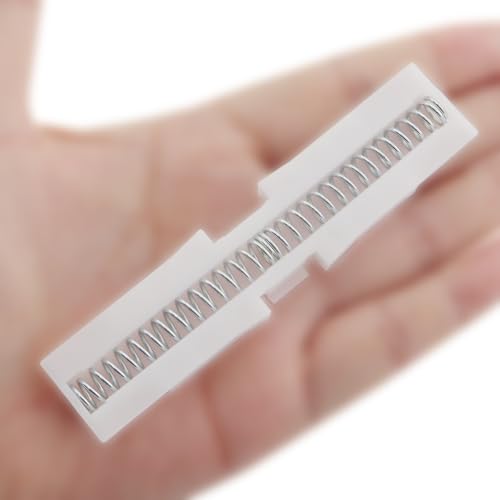2PCS White ABS Material Double Folding Door Sliding Guide Rails Hardware Fitting Fastening Device Suitable for 1 Inch to 1-3/8 Inch Folding Gate miniatura 5