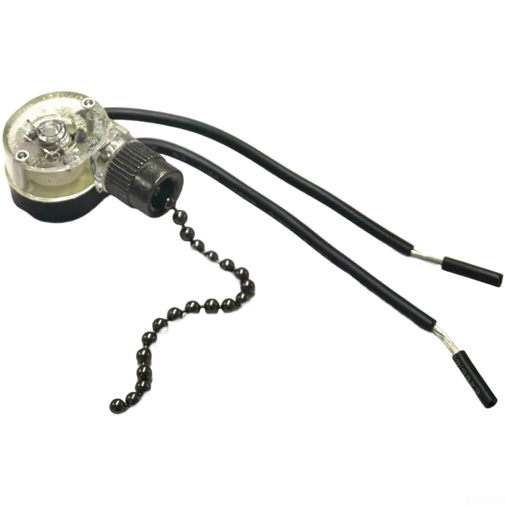 Interruptor de Cuerda 2 Cables para de Pared Interruptor de Cuerda(silver)