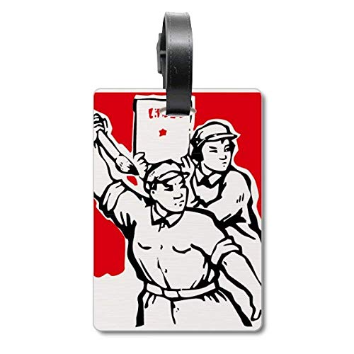 Pinceau Papier Soldat Mao Zedong étiquette d'identification de sac et croisière