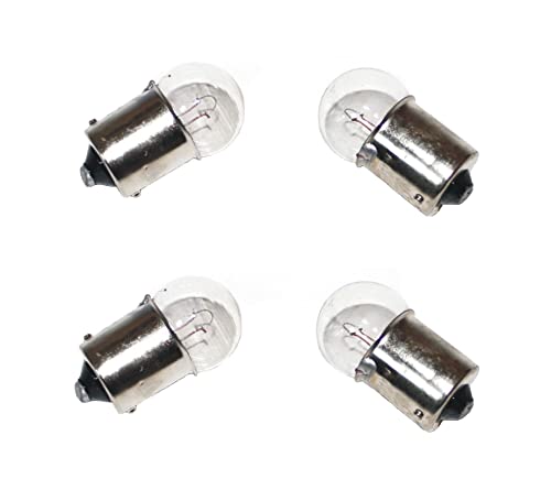 SET OF 4 CLEAR OEM BLINKER TURN SIGNAL LIGHT BULBS 12V/10W BA15S SOCKET SCOOTER MOPED ATV GY6 PARTS TAOTAO JONWAY JMSTAR PEACE ZNEN BMS SUNL BAJA SYM ROKETA TANK JCL KEEWAY VENTO BENZHOU ETC...