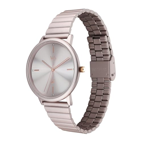 Image of Fastrack Vyb Bliss Quartz Analog Sand Dial Metal Strap Watch for Women