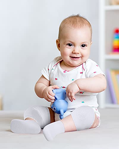 Syhood SYHOOD-KNEE PADS-Q741 10 Pairs Baby Crawling Anti-Slip Knee Pads And Anti-Slip Baby Socks Set Unisex Toddler Knee Protectors Non Slip Ankle Socks thumb #4