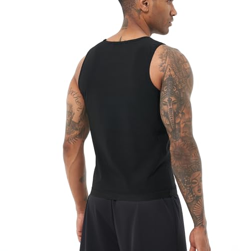 Sauna Sweat Vest Workout Tank Top Waist Trainer for Men Compression Workout Enhancing Vest3