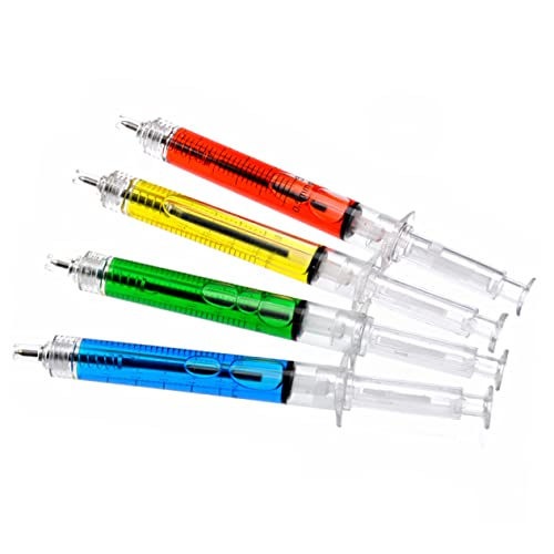 Nuobesty Prizes Prize Ballpoint Pen Syringe Writing Pens Decoration Pen Party Needle Syringe Pen Ball Point Pen Syringe Ball Pen The Needle Gel Pen Green Cartoon Party Funny Pens #TOP4