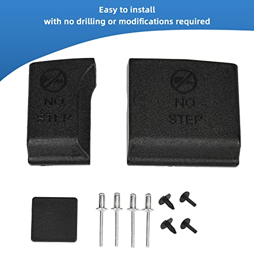 Image of Compatible for Tailgate Molding Cap Cover Flexible Flex Center Step Pad Trim w /Release Button Ford F-250 F-350 F-450 2017-2022 HC3Z9940602A