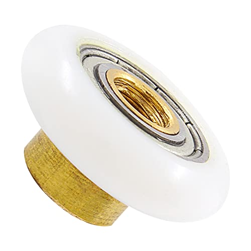 LifCratms 4 peças de roldanas de porta de chuveiro, polias deslizantes de 23 mm de diâmetro, peças d