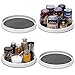 Set of 4, 10 Inch Non-Skid Lazy Susan Organizers - Turntable Rack for Cabinet, Pantry Organization and Storage, Kitchen, Fridge, Bathroom Makeup Vanity Countertop, Under Sink Organizing, Spice Rack