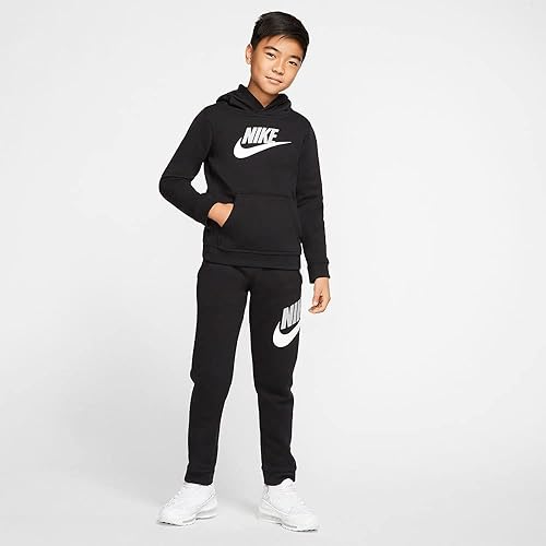 Miniatura 8 de Nike Pantalones Sportswear Club + HBR para niño (niños grandes), negronegro, SM (7-8 niños grandes), NegroNegro