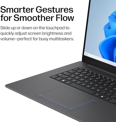 HP OmniBook 3 17.3 inch Laptop PC, FHD Display, AMD Ryzen 3 30, 8 GB RAM, 512 GB SSD, AMD Radeon 610M Graphics, Windows 11 Home, Mica Silver, 17-dp0199nr — view 5
