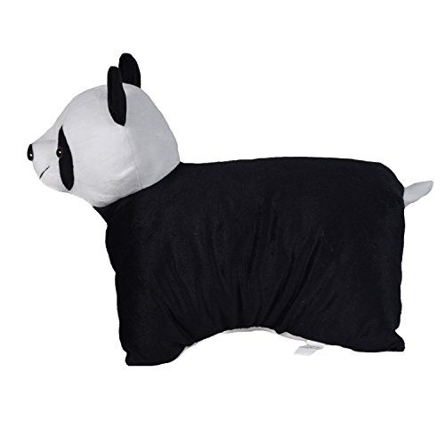 Image of Ultra 17 Inch Cute Baby Panda Folding Cusion Pillow Premium Plush Toy for Kids in Black & White | Snuggling and Playtime | Animal Toy | Birthday Gift | Anniversary | Christmas | Diwali | Home Decor