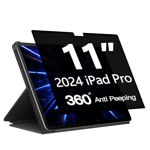 Image of 360 Privacy Screen Protector for iPad Pro 11 Inch 2024 Model M4 (5th Generation),Privacy Screen Filter Compatible for iPad Pro 11 5th Gen-Anti Blue Light Anti-Spy