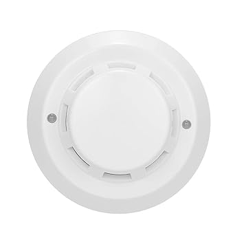 Temperature Alarm Sensor Wired Temperature Detector Conventional Fire Alarm Heat Detector for Fire Home Security Alarm System