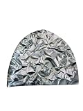 Dabbledown Tin Foil Hat Beanie, Tinfoil Hat Beanie, Tin Foil Hat, Tinfoil Hat, Conspiracy Theory Clothing, Conspiracy Shirt, Aliens, UFO Silver, One Size-Large