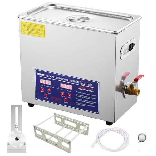 Vevor QXJHJPQX 6L Ultrasonic Cleaner, 6L Ultrasonic Vinyl Cleaner 7-12 Inch thumb #10