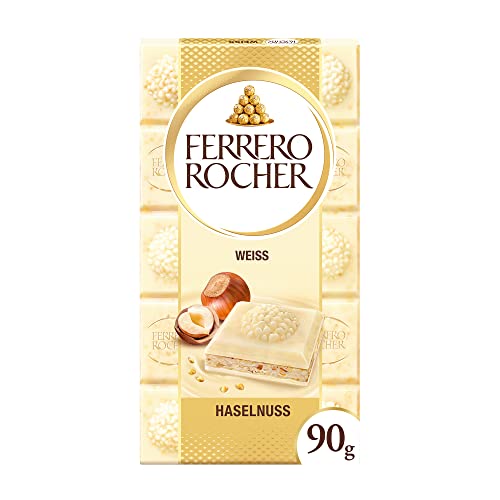 Chocolate Rocher White Chocolate With Hazelnut Bar,90 Gram
