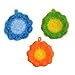 SOLUSTRE 3pcs Flower Shaped Dish Towel Dish Cleaning Sponge Washing Scrubber Kitchen Grill Cleaner Dish Wash Pad Dish Scouring Pads Non Scratch Pot Sink Wipe Glasses Polyester Yarn