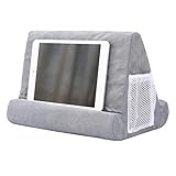 CosCosX Multi-Angle Soft Pillow Stand with Clip,Universal Pillow Tablet Lap Stand Holder,Multifunction Hands Free Phone Stand Three Angles Rest Cushion Crib Knee/Desk for Pads,eReaders,Books,Magazine