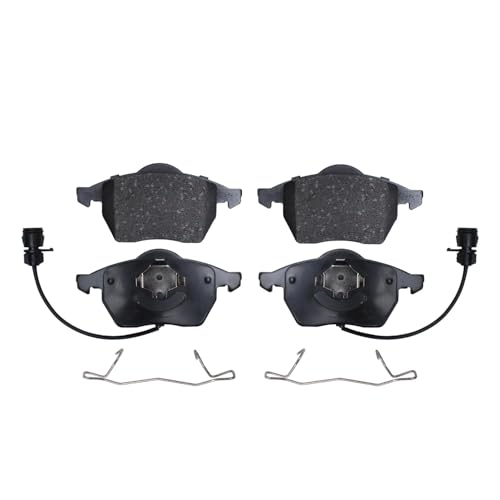 Image of Detroit Axle - Front Brake Kit for VW Passat Audi A4 A6 Quattro, Disc Brake | Rotors Ceramic Brake Pads w /Hardware Replacement [11.34 inch inch Rotors]