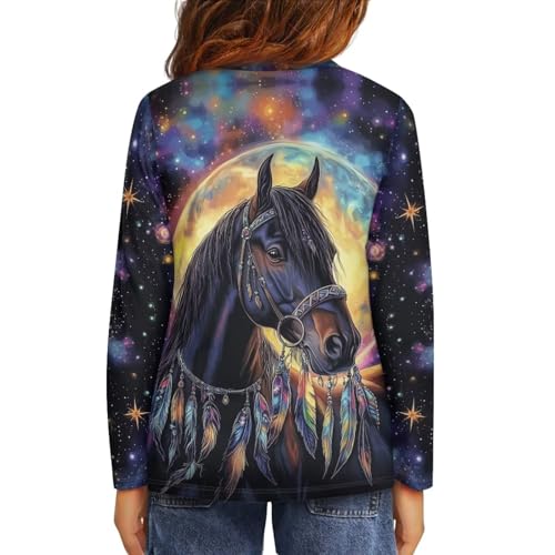 Image of Uourmeti Teens Girls Long Sleeve T Shirts Fall Outfits Boys Active Sportswear Running Tops