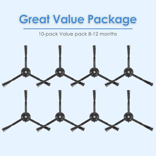 Image of (8 Pack) Side Brushes for Roborock Q Revo, Qrevo Pro, Qrevo S, Qrevo Slim, Qrevo Master, Q5 Pro, Q5 Pro+, Q5 Max+, Q7 Max, Q7 Max+, Q8 Max+, S8 Pro Ultra, S8 MaxV Ultra, S7 MaxV Ultra, S7 & E Series