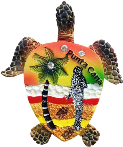 Imán de Nevera Decorativo Tortuga Marina Punta Cana miniatura 1