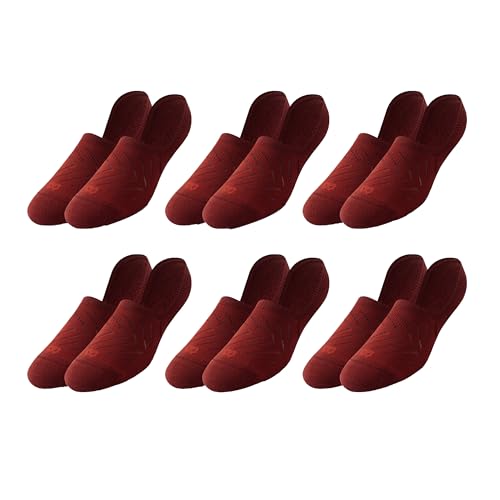 Pair of Thieves Men's Athletic Cotton Socks – 6 Pack Mineral Red – Breathable, Moisture-Wicking, Stretchy Performance Socks for All-Day Comfort