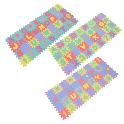 UKCOCO 6 Juegos Alfombrillas Puzzle para Bebés con Números y Letras Tapete Suelo Suave y Seguro para Gateo de Espuma Reutilizable para Área de Infantil