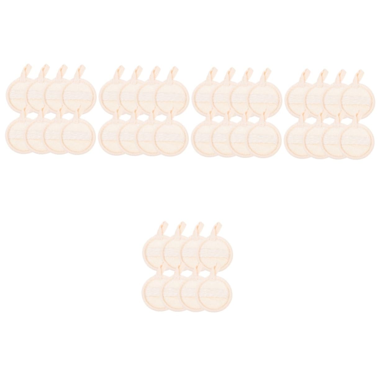minkissy 40pezzi Spugne Esfolianti Luffa Naturale Per Viso Tappetini Esfolianti Morbidi e Riutilizzabili Per Della Perfetti Per Bagno e Spa