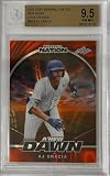 AJ Gracia Arizona Diamondbacks 1/4 Lava Orange A New Dawn 2025 Leaf Baseball Nation BGS 9.5