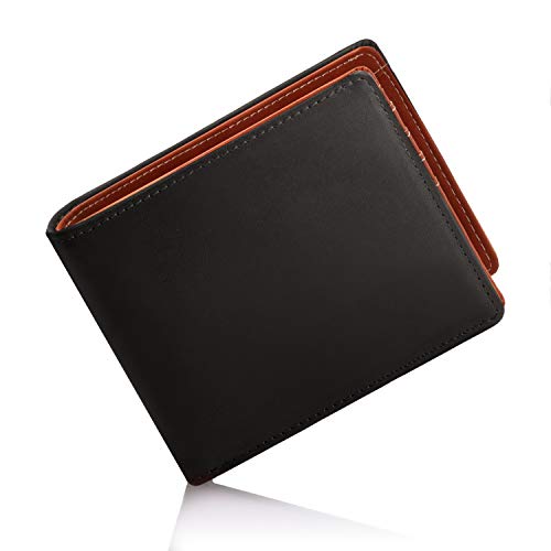 [グレヴィオ] GLEVIO(グレヴィオ) イタリアンレザー 財布 メンズ 二つ折り財布 YKKファスナー 本革 二つ折り エルバマット ブラック