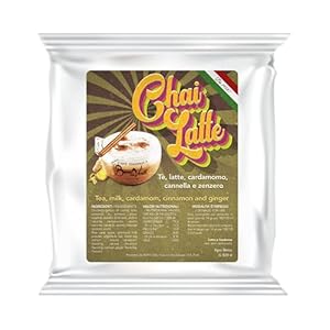 BOCCA DELLA VERITA – Oplosbare CHAI LATTE in zak van 500 gr, bereid in poeder voor dranken met Thee, melk, kardemom…