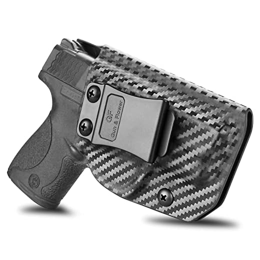 IWB Holster Compatible with Smith & Wesson M&P Shield 9/.40/M2.0 Holster, Carbon Fiber Holster Inside Waistband IWB Conceal Carry MP Shield Holster, 9 mm Holster Adjustable Cant and Retention