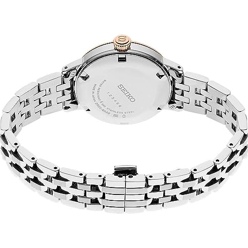 Image of SEIKO SRE012 / SRE012 / SRE012 Presage Cocktail Time Womens Watch - Stainless /Rose Gold, Silver, Modern