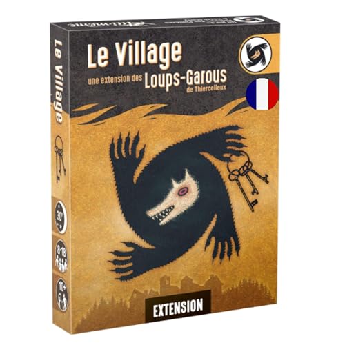 Asmodee - Loups-Garous de Thiercelieux - Extension Le Village - Nouvelle Mécanique et Personnages - Jeu de Société de Bluff pour Enfants dès 10 Ans - Rôles pour 8 à 18 Joueurs - en Français - 30 Min