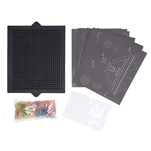 Hztyyier Lampada LED Fai-da-te Puzzle con Perline Modalità Lampeggianti Multiple Luce per Bambini Sviluppa Giocattolo di Intelligenza con Luce Soffusa per la Protezione degli Occhi, Migliora il