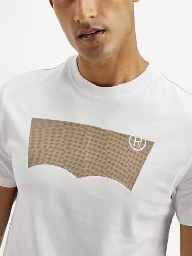 Image of Levi's Men's Brand Logo Slim Fit T-Shirt White
