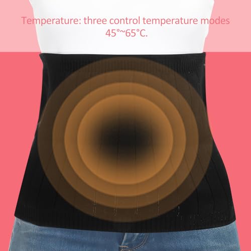 Faja lumbar térmica doble capa negra para abdomen miniatura 4