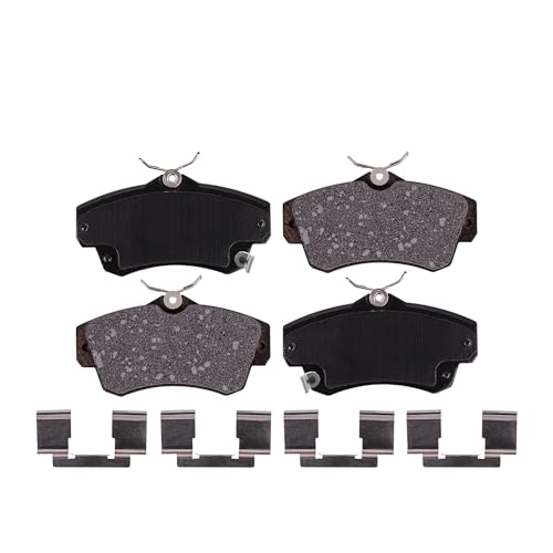 Image of Detroit Axle - Front Brake Pads for 2001-2010 Chrysler PT Cruiser | 2003-2005 Dodge Neon, Ceramic Brake Pads Replacement