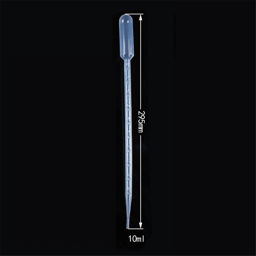 Cristalería de Laboratorio Pipetas de plástico desechables de 10 ml, gotero graduado, transparentes, suministros for experimentos de laboratorio, 50 a 1000 unidades(500 pieces)