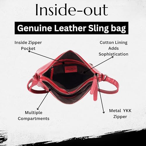 Image of Genuine Italian Leather Boho Studded Crossbody Sling Bag - Stylish, Durable, & Perfect for Everyday Use for women