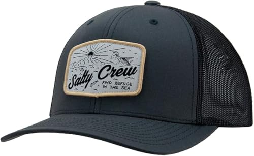 Salty Crew Mens Frenzy Retro Trucker Hat Charcoal/Black One Size