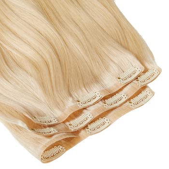 Sweet As Candy 220g 100% Remy Human Hair Adjustable Wire Hair Extensions 22 Inch Invisible Hairpiece (Champagne) for Women image 3
