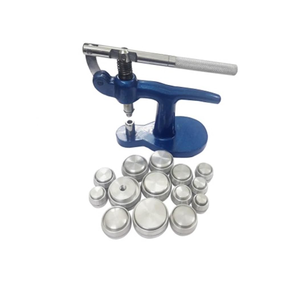 LUXURO Glass Fitting Machine with 28 Aluminium Dies for Back of Plastic Glasses Flatn,Watch Closing Press Set,Watchmaking Repair Tools/Watch Repairing Machine | Watch Tools (B0CW62C37S) Amazon Price History, Amazon Price Tracker