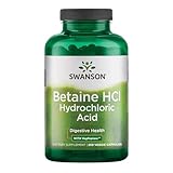 Swanson Hydrochloric Acid w/Pepsin 250 Capsules