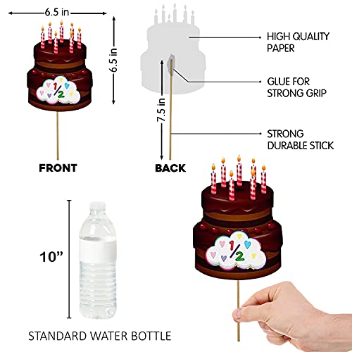 Image of Party Propz Half Birthday Decoration Combo - 43Pcs Items Set For Half Birthday Decoration For Baby Boy - 1 /2 Birthday Decorations For -6 Month Birthday Decoration- Half Way To One