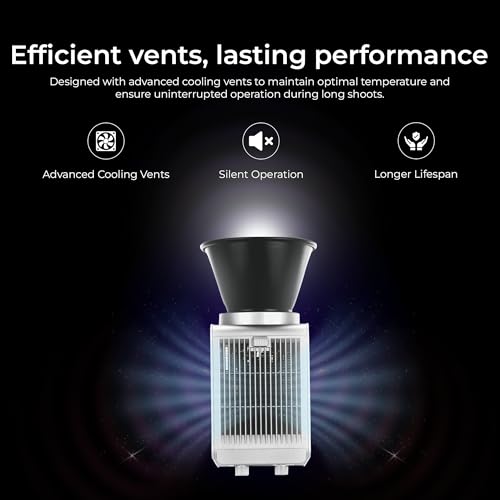 Image of Digitek (DCL 100WBC RGB) 100W LED Video Light with Mini Bowens, Reflector, CRI 97+, 2700-6500K, 13000LM, App Control, 4500mAh Battery, 1 /4 Mount, 20 FX Modes, for Indoor and Outdoor Shoots