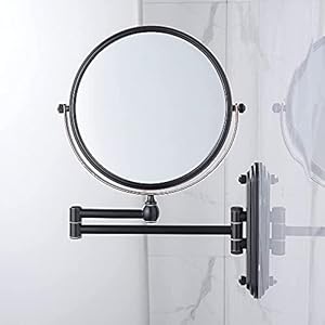 Dubbele 1/7x wandmake-upspiegel, 7-voudig vergrotingsspiegel, rond, voor badkamer, badkamerspiegel, cosmeticaspiegel…