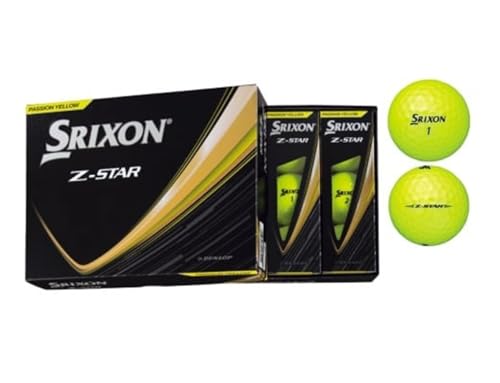ダンロップ ゴルフボール スリクソン Z-STAR 2025年モデル パッションイエロー 1ダース (12個入り)|プレゼント 贈り物 golf [1889]