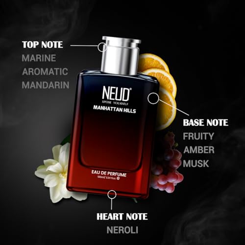 Image of NEUD 100ml Luxury Perfume Gift Set for Men, Manhattan Hills Long Lasting EDP 100ml, Birthday Gift for Boyfriend, Father, Husband, Premium Luxury Fragrance Scent, Suitable for every Occasion